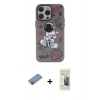 MARSİLYAN™- iPhone 13 Pro Max Kılıf Zirve Form Özel Seri - Siyah 6D Mat Seramik Hayalet Nano Ekran Koruyucu + Shine Kamera Lens Koruma Cam - PE