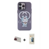 MARSİLYAN™- iPhone 13 Pro Max Kılıf Zirve Form Özel Seri - Siyah 6D Mat Seramik Hayalet Nano Ekran Koruyucu + Rainbow Kamera Lens Koruma Cam - KI