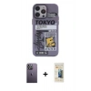 MARSİLYAN™- iPhone 13 Pro Max Kılıf Zirve Form Özel Seri - Siyah 6D Mat Seramik Hayalet Nano Ekran Koruyucu + Neon Fosforlu Kamera Lens - BZ