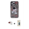 MARSİLYAN™- iPhone 13 Pro Max Kılıf Zirve Form Özel Seri - Siyah 6D Mat Seramik Hayalet Nano Ekran Koruyucu + Pers Alüminyum Kamera Lens - KI