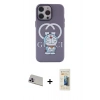 MARSİLYAN™- iPhone 13 Pro Max Kılıf Zirve Form Özel Seri - Siyah 6D Mat Seramik Hayalet Nano Ekran Koruyucu + Rainbow Kamera Lens Koruma Cam - MR