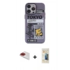 MARSİLYAN™- iPhone 13 Pro Max Kılıf Zirve Form Özel Seri - Siyah 6D Mat Seramik Hayalet Nano Ekran Koruyucu + Pers Alüminyum Kamera Lens - KI