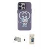 MARSİLYAN™- iPhone 13 Pro Max Kılıf Zirve Form Özel Seri - Siyah 6D Mat Seramik Hayalet Nano Ekran Koruyucu + Rainbow Kamera Lens Koruma Cam - BZ