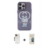 MARSİLYAN™- iPhone 13 Pro Max Kılıf Zirve Form Özel Seri - Siyah 6D Mat Seramik Hayalet Nano Ekran Koruyucu + Shine Kamera Lens - GD