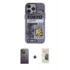 MARSİLYAN™- iPhone 13 Pro Max Kılıf Zirve Form Özel Seri - Siyah 6D Mat Seramik Hayalet Nano Ekran Koruyucu + Yeşil Neon Fosforlu Kamera Lens