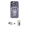 MARSİLYAN™- iPhone 13 Pro Max Kılıf Zirve Form Özel Seri - Siyah 6D Mat Seramik Hayalet Nano Ekran Koruyucu + Rainbow Kamera Lens Koruma Cam - REGD