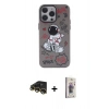 MARSİLYAN™- iPhone 13 Pro Max Kılıf Zirve Form Özel Seri - Siyah Bilvis 3D Cam Ekran Koruyucu + Raze Metal Kamera Lens - GD