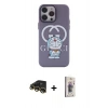 MARSİLYAN™- iPhone 13 Pro Max Kılıf Zirve Form Özel Seri - Siyah Bilvis 3D Cam Ekran Koruyucu + Raze Metal Kamera Lens - GD
