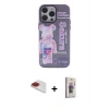MARSİLYAN™- iPhone 13 Pro Max Kılıf Zirve Form Özel Seri - Siyah Bilvis 3D Cam Ekran Koruyucu + Pers Alüminyum Kamera Lens - KI