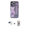 MARSİLYAN™- iPhone 13 Pro Max Kılıf Zirve Form Özel Seri - Siyah Bilvis 3D Cam Ekran Koruyucu + Pers Alüminyum Kamera Lens - LT