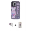 MARSİLYAN™- iPhone 13 Pro Max Kılıf Zirve Form Özel Seri - Siyah Bilvis 3D Cam Ekran Koruyucu + Pers Alüminyum Kamera Lens - GI