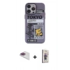 MARSİLYAN™- iPhone 13 Pro Max Kılıf Zirve Form Özel Seri - Siyah Bilvis 3D Cam Ekran Koruyucu + Pers Alüminyum Kamera Lens - GI