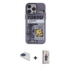MARSİLYAN™- iPhone 13 Pro Max Kılıf Zirve Form Özel Seri - Siyah Bilvis 3D Cam Ekran Koruyucu + Pers Alüminyum Kamera Lens - LT