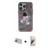 MARSİLYAN™- iPhone 13 Pro Max Kılıf Zirve Form Özel Seri - Siyah Bilvis 3D Mat Cam Ekran Koruyucu + Rainbow Kamera Lens Koruma Cam - BZ