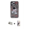 MARSİLYAN™- iPhone 13 Pro Max Kılıf Zirve Form Özel Seri - Siyah Bilvis 3D Mat Cam Ekran Koruyucu + Rainbow Kamera Lens Koruma Cam - REGD