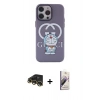 MARSİLYAN™- iPhone 13 Pro Max Kılıf Zirve Form Özel Seri - Siyah Bilvis 3D Mat Cam Ekran Koruyucu + Raze Metal Kamera Lens - GD