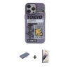 MARSİLYAN™- iPhone 13 Pro Max Kılıf Zirve Form Özel Seri - Siyah Bilvis 3D Mat Cam Ekran Koruyucu + Renkli Kamera Lens Koruma Cam - MI