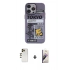 MARSİLYAN™- iPhone 13 Pro Max Kılıf Zirve Form Özel Seri - Siyah Bilvis 3D Mat Cam Ekran Koruyucu + Shine Kamera Lens - GD