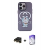 MARSİLYAN™- iPhone 13 Pro Max Kılıf Zirve Form Özel Seri - Siyah Bilvis 5in1 3D Magic Cam Ekran Koruyucu + Raze Metal Kamera Lens - GD
