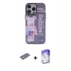 MARSİLYAN™- iPhone 13 Pro Max Kılıf Zirve Form Özel Seri - Siyah Bilvis 5in1 3D Magic Cam Ekran Koruyucu + Renkli Kamera Lens Koruma Cam - SI