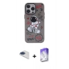 MARSİLYAN™- iPhone 13 Pro Max Kılıf Zirve Form Özel Seri - Siyah Bilvis 5in1 3D Magic Cam Ekran Koruyucu + Lacivert Pers Alüminyum Kamera Lens
