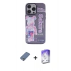 MARSİLYAN™- iPhone 13 Pro Max Kılıf Zirve Form Özel Seri - Siyah Bilvis 5in1 3D Magic Cam Ekran Koruyucu + Metal Kamera Lens Koruma Cam - AKYL