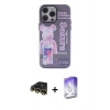 MARSİLYAN™- iPhone 13 Pro Max Kılıf Zirve Form Özel Seri - Siyah Bilvis 5in1 3D Magic Cam Ekran Koruyucu + Raze Metal Kamera Lens - GD