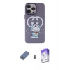 MARSİLYAN™- iPhone 13 Pro Max Kılıf Zirve Form Özel Seri - Siyah Bilvis 5in1 3D Magic Cam Ekran Koruyucu + Metal Kamera Lens Koruma Cam - AKYL