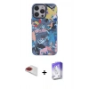 MARSİLYAN™- iPhone 13 Pro Max Kılıf Zirve Form Özel Seri - Siyah Bilvis 5in1 3D Magic Cam Ekran Koruyucu + Pers Alüminyum Kamera Lens - KI