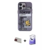 MARSİLYAN™- iPhone 13 Pro Max Kılıf Zirve Form Özel Seri - Siyah Bilvis 5in1 5D Magic Hayalet Cam Ekran Koruyucu + Rainbow Kamera Lens Koruma Cam - KI