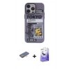 MARSİLYAN™- iPhone 13 Pro Max Kılıf Zirve Form Özel Seri - Siyah Bilvis 5in1 5D Magic Hayalet Cam Ekran Koruyucu + Renkli Kamera Lens Koruma Cam - TU