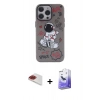 MARSİLYAN™- iPhone 13 Pro Max Kılıf Zirve Form Özel Seri - Siyah Bilvis 5in1 5D Magic Hayalet Cam Ekran Koruyucu + Pers Alüminyum Kamera Lens - KI
