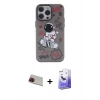 MARSİLYAN™- iPhone 13 Pro Max Kılıf Zirve Form Özel Seri - Siyah Bilvis 5in1 5D Magic Hayalet Cam Ekran Koruyucu + Rainbow Kamera Lens Koruma Cam - KI
