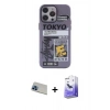 MARSİLYAN™- iPhone 13 Pro Max Kılıf Zirve Form Özel Seri - Siyah Bilvis 5in1 5D Magic Hayalet Cam Ekran Koruyucu + Rainbow Kamera Lens Koruma Cam - MI