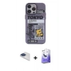 MARSİLYAN™- iPhone 13 Pro Max Kılıf Zirve Form Özel Seri - Siyah Bilvis 5in1 5D Magic Hayalet Cam Ekran Koruyucu + Pers Alüminyum Kamera Lens - LT