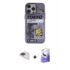 MARSİLYAN™- iPhone 13 Pro Max Kılıf Zirve Form Özel Seri - Siyah Bilvis 5in1 5D Magic Hayalet Cam Ekran Koruyucu + Pers Alüminyum Kamera Lens - GI