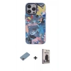 MARSİLYAN™- iPhone 13 Pro Max Kılıf Zirve Form Özel Seri - Siyah Bilvis Hayalet Cam Ekran Koruyucu + Shine Kamera Lens Koruma Cam - GI