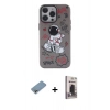 MARSİLYAN™- iPhone 13 Pro Max Kılıf Zirve Form Özel Seri - Siyah Bilvis Hayalet Cam Ekran Koruyucu + Shine Kamera Lens Koruma Cam - GI