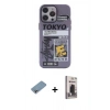 MARSİLYAN™- iPhone 13 Pro Max Kılıf Zirve Form Özel Seri - Siyah Bilvis Hayalet Cam Ekran Koruyucu + Shine Kamera Lens Koruma Cam - GI