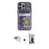 MARSİLYAN™- iPhone 13 Pro Max Kılıf Zirve Form Özel Seri - Siyah Bilvis Hayalet Cam Ekran Koruyucu + Pers Alüminyum Kamera Lens - GD