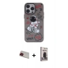 MARSİLYAN™- iPhone 13 Pro Max Kılıf Zirve Form Özel Seri - Siyah Bilvis Hayalet Cam Ekran Koruyucu + Rainbow Kamera Lens Koruma Cam - KI