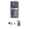 MARSİLYAN™- iPhone 13 Pro Max Kılıf Zirve Form Özel Seri - Siyah Bilvis Hayalet Cam Ekran Koruyucu + Rainbow Kamera Lens Koruma Cam - KI