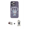 MARSİLYAN™- iPhone 13 Pro Max Kılıf Zirve Form Özel Seri - Siyah Bilvis Hayalet Cam Ekran Koruyucu + Kırmızı Rainbow Kamera Lens Koruma Cam