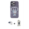 MARSİLYAN™- iPhone 13 Pro Max Kılıf Zirve Form Özel Seri - Siyah Bilvis Hayalet Cam Ekran Koruyucu + Pers Alüminyum Kamera Lens - LT
