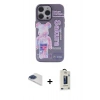 MARSİLYAN™- iPhone 13 Pro Max Kılıf Zirve Form Özel Seri - Siyah Bilvis Hayalet Cam Ekran Koruyucu + Pers Alüminyum Kamera Lens - LT