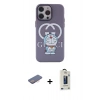MARSİLYAN™- iPhone 13 Pro Max Kılıf Zirve Form Özel Seri - Siyah Bilvis Hayalet Cam Ekran Koruyucu + Renkli Kamera Lens Koruma Cam - PE