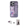 MARSİLYAN™- iPhone 13 Pro Max Kılıf Zirve Form Özel Seri - Siyah Bilvis Hayalet Cam Ekran Koruyucu + Pers Alüminyum Kamera Lens - GI