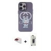MARSİLYAN™- iPhone 13 Pro Max Kılıf Zirve Form Özel Seri - Siyah Bilvis Hayalet Cam Ekran Koruyucu + Pers Alüminyum Kamera Lens - KI