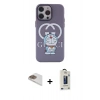 MARSİLYAN™- iPhone 13 Pro Max Kılıf Zirve Form Özel Seri - Siyah Bilvis Hayalet Cam Ekran Koruyucu + Pers Alüminyum Kamera Lens - GD
