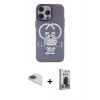 MARSİLYAN™- iPhone 13 Pro Max Kılıf Zirve Form Özel Seri - Siyah Bilvis Hayalet Cam Ekran Koruyucu + Pers Alüminyum Kamera Lens - GI